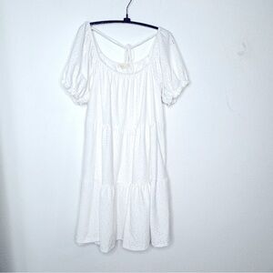 White Eyelet Dress Up Dress Large